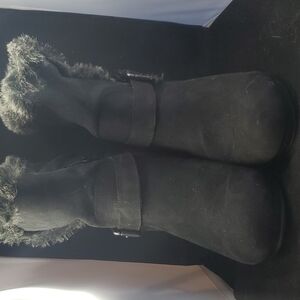 Dana Buchman Connie Black Heeled Ankle Boots SZ 7.5